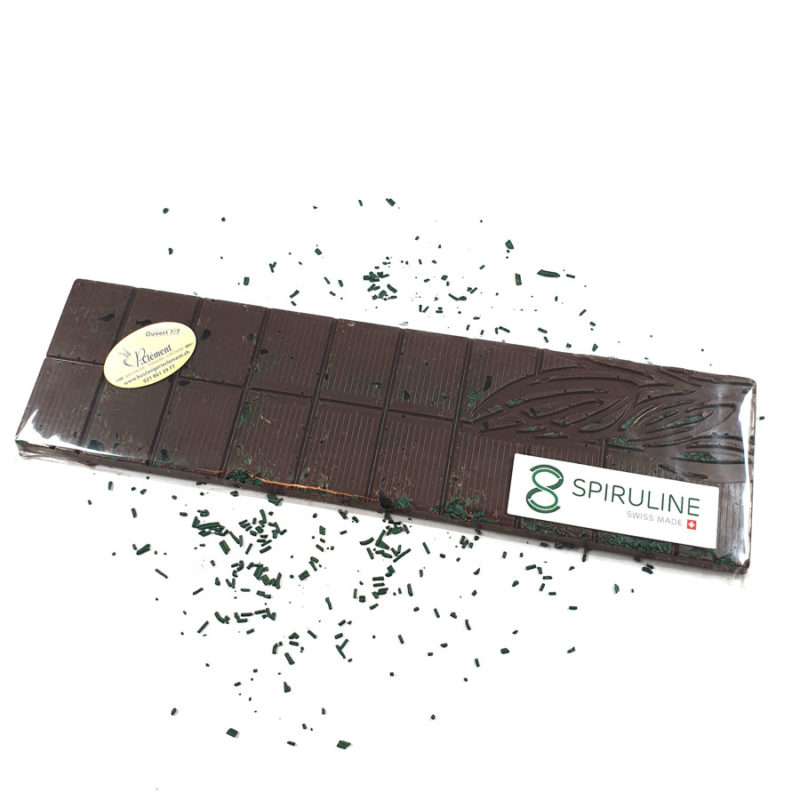 Chocolat Noir Grand Cru avec Spiruline
